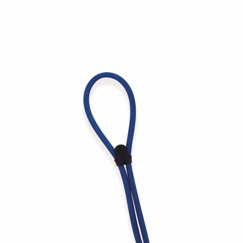 Cordelettes sil. large bleue diam.int.4mm(6pcs)