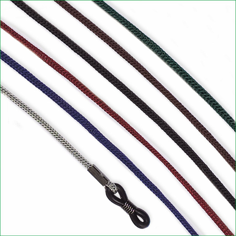 Cordelettes couleurs assort. ressort gun metal (50 pces)