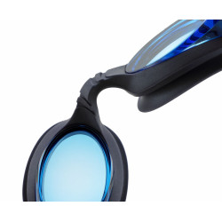 Lunettes de piscine bleue fonce soft medium