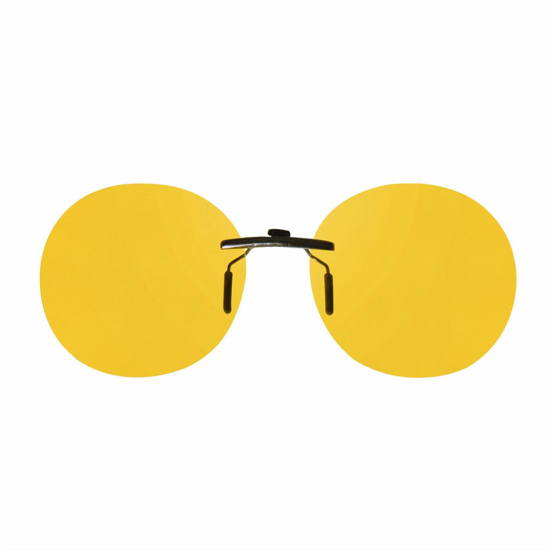 Clip pol. rond jaune monture acetate 54 x 49