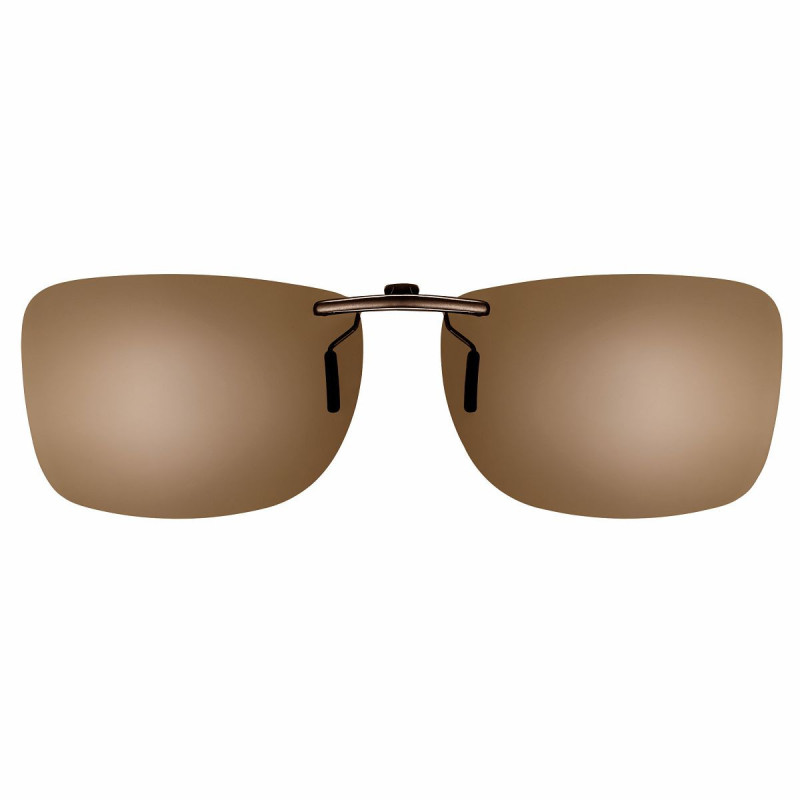 Clip pol. brun monture acetate pt.met. 56 x 40.5mm