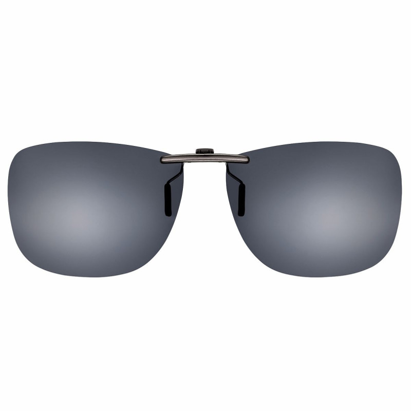 Clip pol. gris monture acetate pt.met. 57x44.5mm