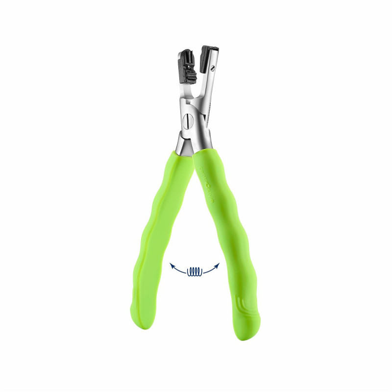 Pince pour inserer des rivets en plastique