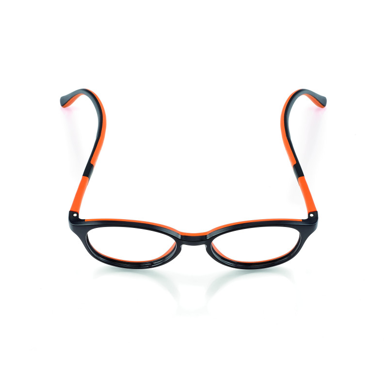Monture enfant active brillant noir/orange 47 prix net
