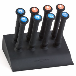 Set 8 tournevis +16 lames de rechange+ presentoir