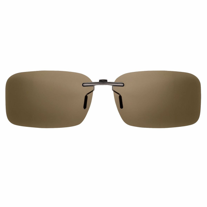 Clip polarise brun mont acetate 64mm x 41.5mm