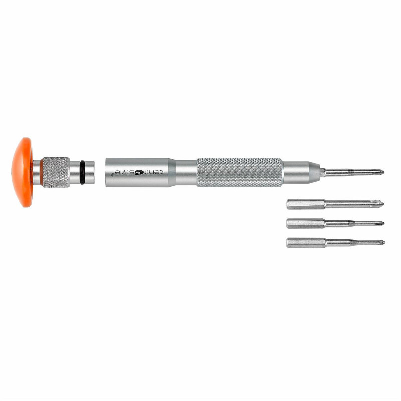 Tournevis metal avec 4 lames cruciformes