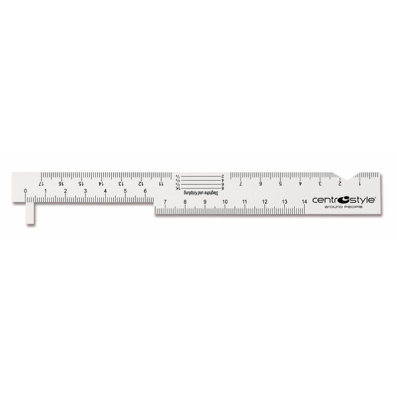 Regle opticien en plastique flex 170mm