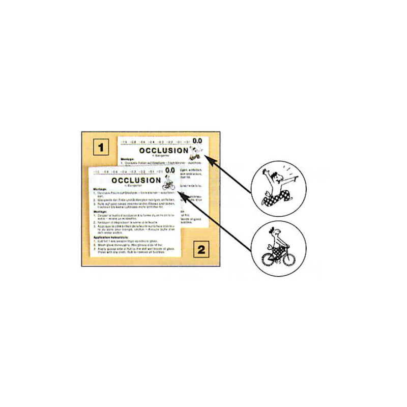Feuilles d'occl. 0.0 globi ve (1 pce)