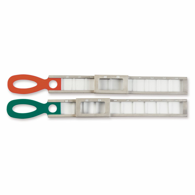 Regles skiascopiques en bte aluminium