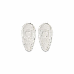 Plaq.ultra fine sym.sil  a clip 15mm (100prs)promo