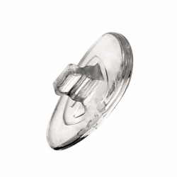 Plaq.ultra fine sym.sil  a clip 15mm (100prs)promo