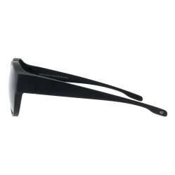 Surlunettes noir mat ronde