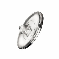 Plaq. pvc ovale a vis 13mm (10prs)