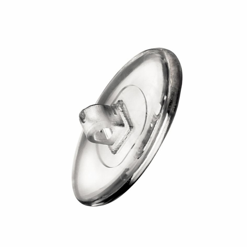 Plaq. pvc ovale a vis 13mm  (25prs)