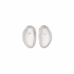 Plaq. pvc ovale a baionnette 12mm(10prs)