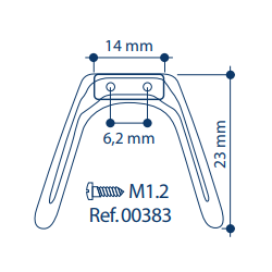 Nez-selle en silicone medium (2)