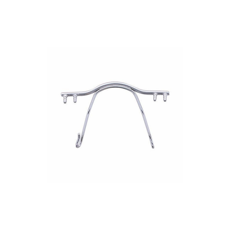 Pont en acier brillant argent 32mm (1pc)
