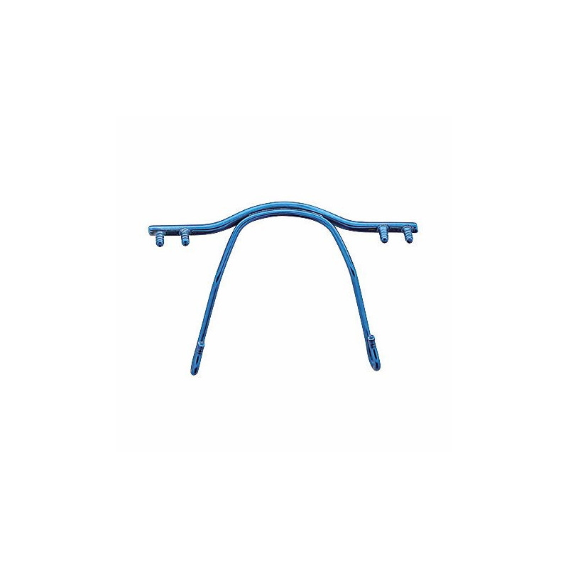 Pont en acier brillant bleu 32mm (1pc)