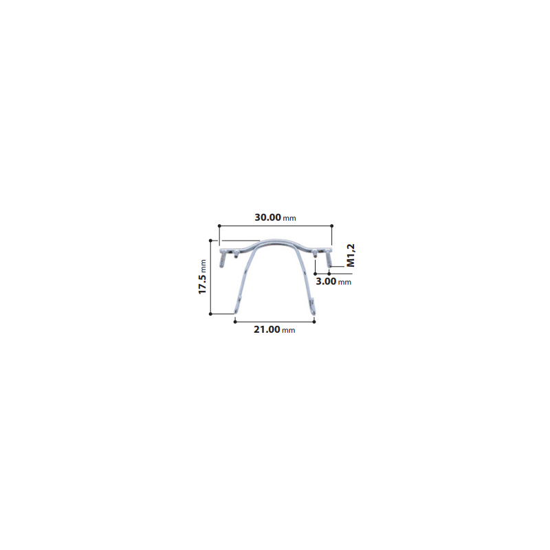 Pont en acier inoxydable dore pour percee (pc)