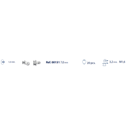 Charniere a incruster (20pces)