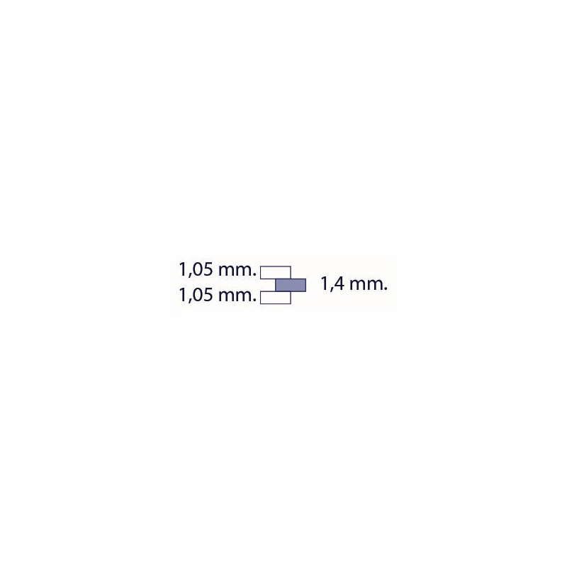 Charnieres a braser 2.1-3.5 1.8m 1.4mm (20pces)