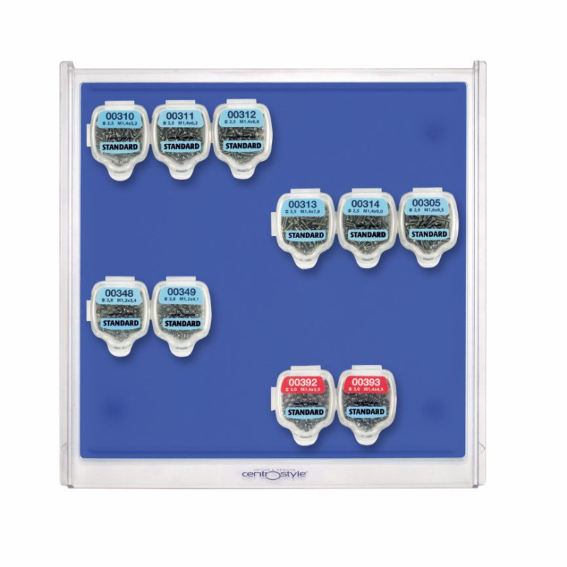 Assort. vis pour monture plast. (1000pces)