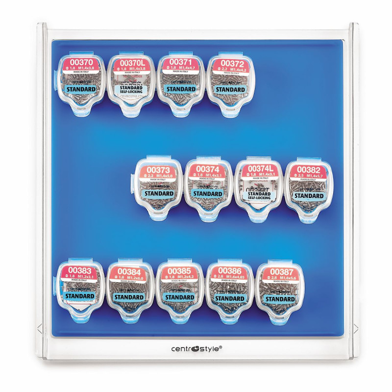 Assort. vis  en acier pour brche (1200pces)