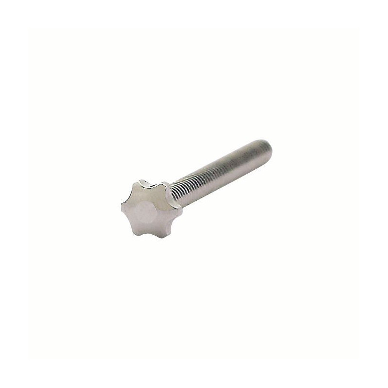 Vis avec ecrou nickel m1.4 m13 tete etoile 2.55mm (100)