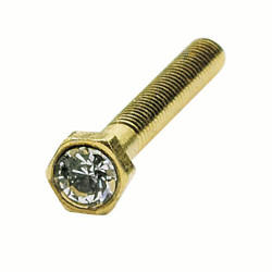 Vis p verres perces avec strass + ecrou (20pieces)