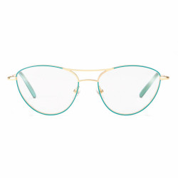 Lunette de lecture airport metal bleue-vert/or +1.5 prix net