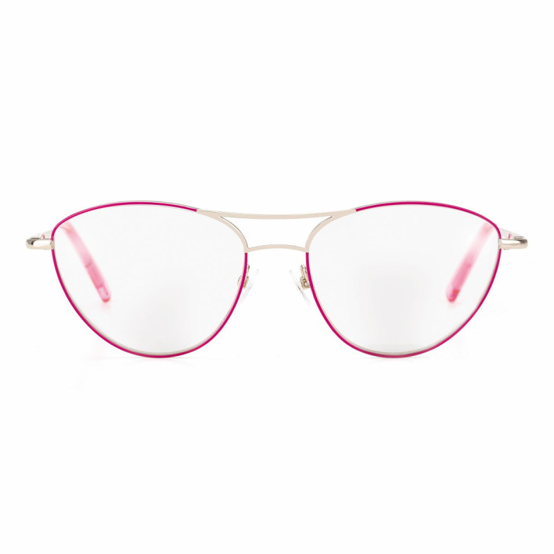 Lunette de lecture airport metal fuschia/argent +1 prix net