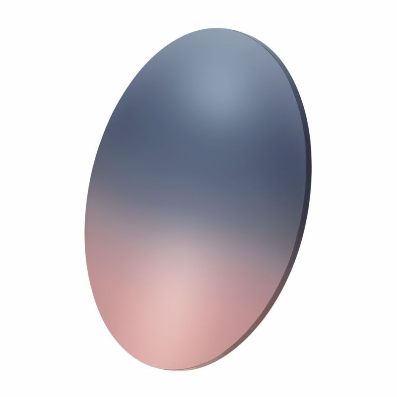 Verres cr 39 rose 60% gris degrade anti  rayures et reflet 1.9mm (2 pieces)