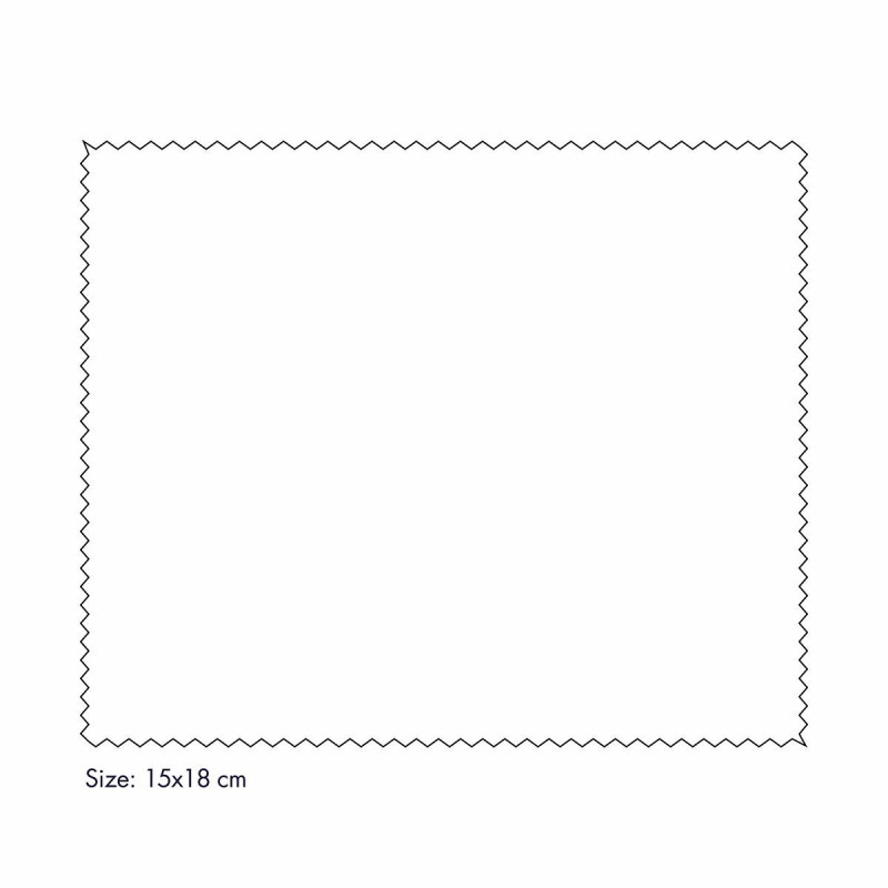 Microfibre standard blanche 15 x 18cm (100pcs)