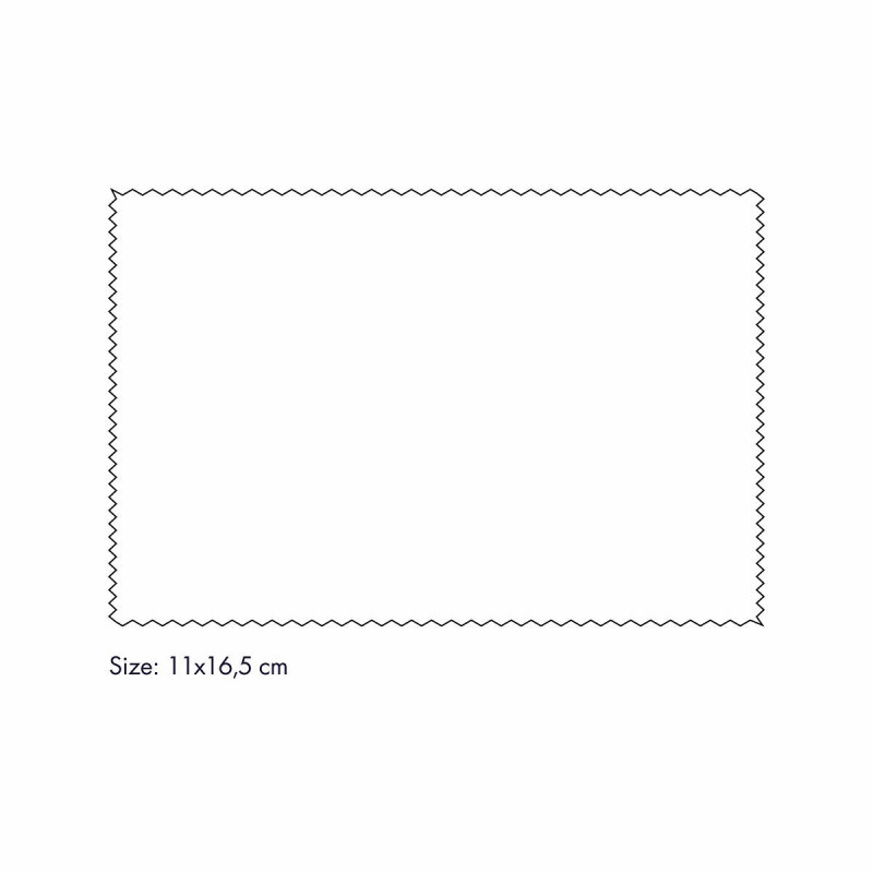 Microfibre blanche 11x16.5 (100pces)