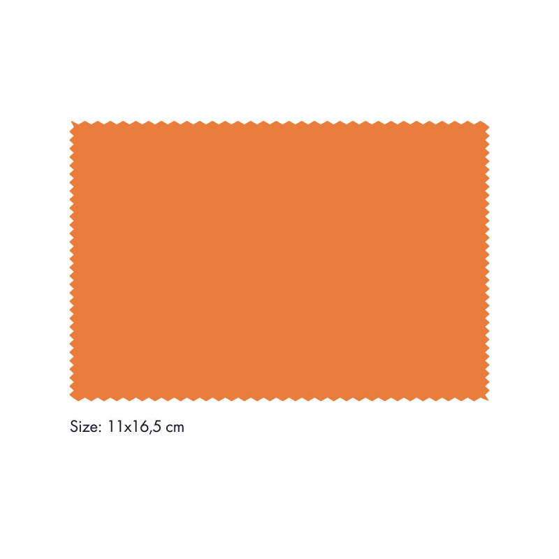 Microfibre orange 11x16.5 (100pcs)