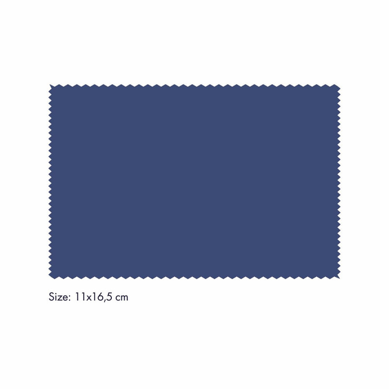 Microfibre bleu fonce 11x16.5 (100pcs)
