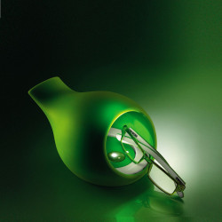 Porte-lunettes sil. lumiere vert (1pc)