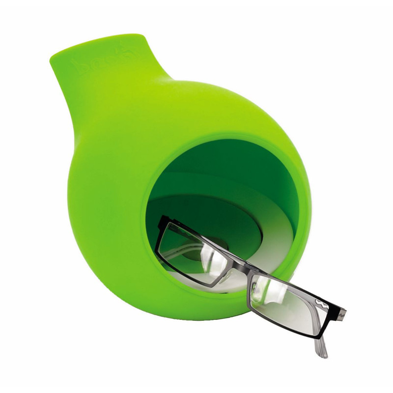 Porte-lunettes sil. lumiere vert (1pc)