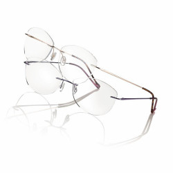 Monture verres perces violet brillant 56 17-140 prix net