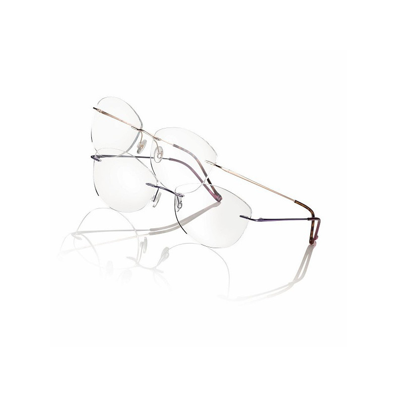 Monture verres perces dore brillant rose 56 17-140 prix net