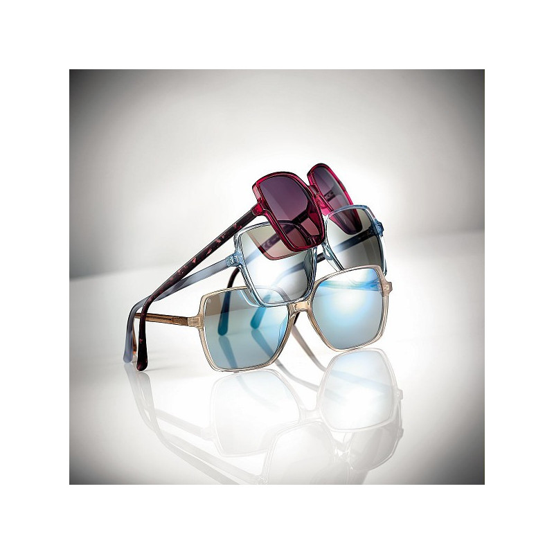 Lun.sol.55 beige brillant verres bleu miroite 55 15-140 prix net