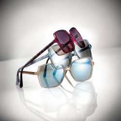 Lun.sol.55 gris/bleu brillant verres gris miroite 55 15-140 prix net