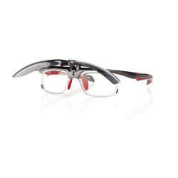 Lunette de sport soleil noir/rouge prix net