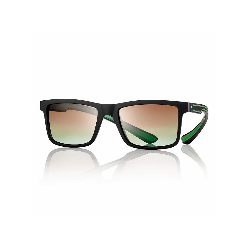 Lun.sol. mat noir br.noir/vert verres marron degrade 53 18-155 prix net