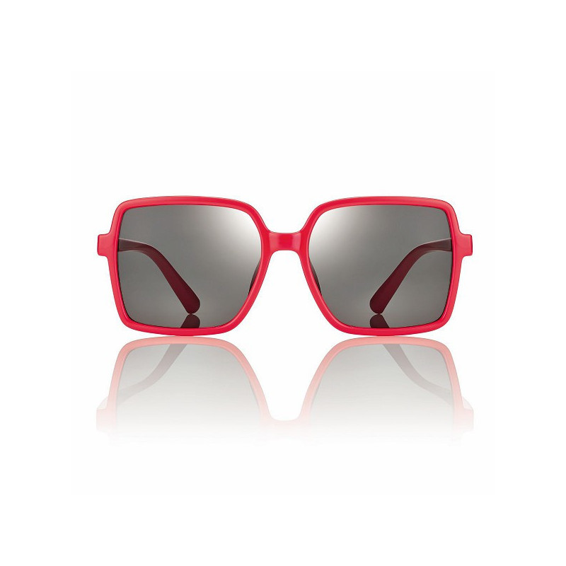 Lun.sol.51 rouge brillant verres gris prix net