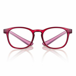 Lunette de lecture lumiere bleue fuchsia brillant 49-19-155  +3.5 prix net