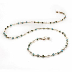 Chainettes metal et perles positano (6 pieces)